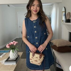 Reformation Tropez Denim Mini Dress in Salinas